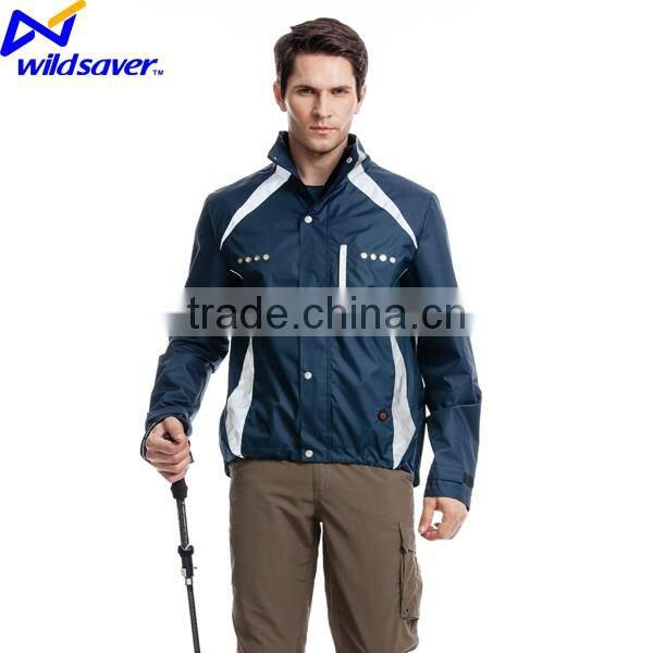 LED reflective commuter jacket for cycling