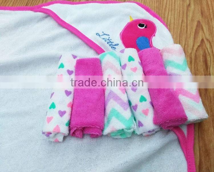 Stylish outdoor baby washclothes set