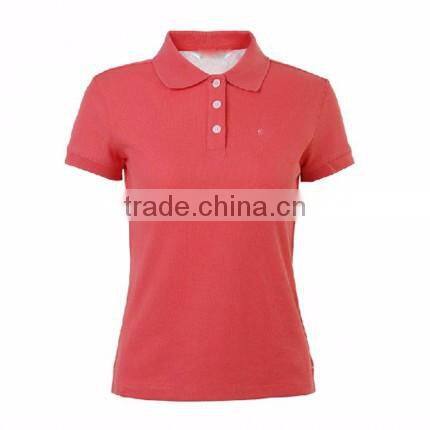 Hot Sale Custom New Design Collar Blank Plain Polo T Shirts For Women