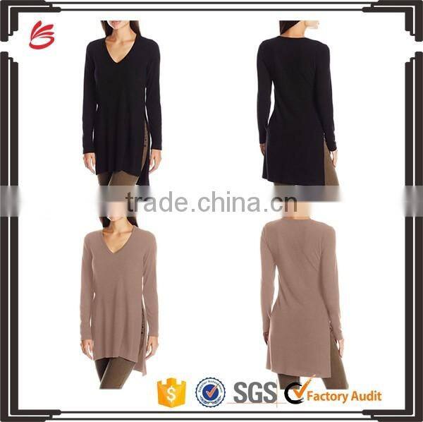 New style casual loose V-neck oversized long sweater for women
