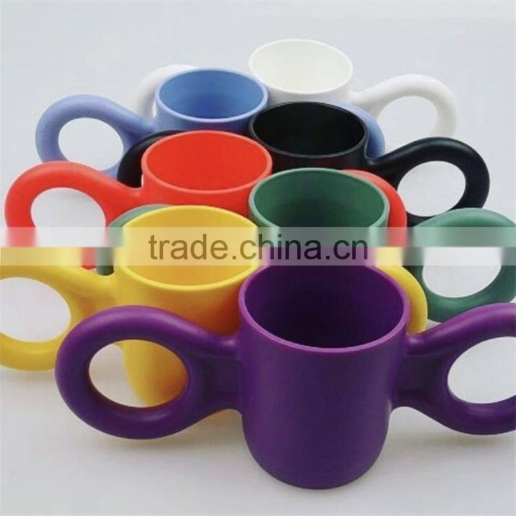 Ins hot sale plastic cup big ear mug candy cups Ins hot style in the Nordic beauty big ear cup children baby baby learn to drink