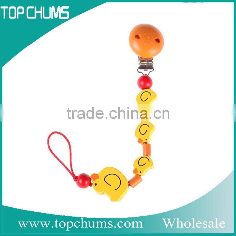Wholesale environmental funny pacifiers wooden pacifier clip