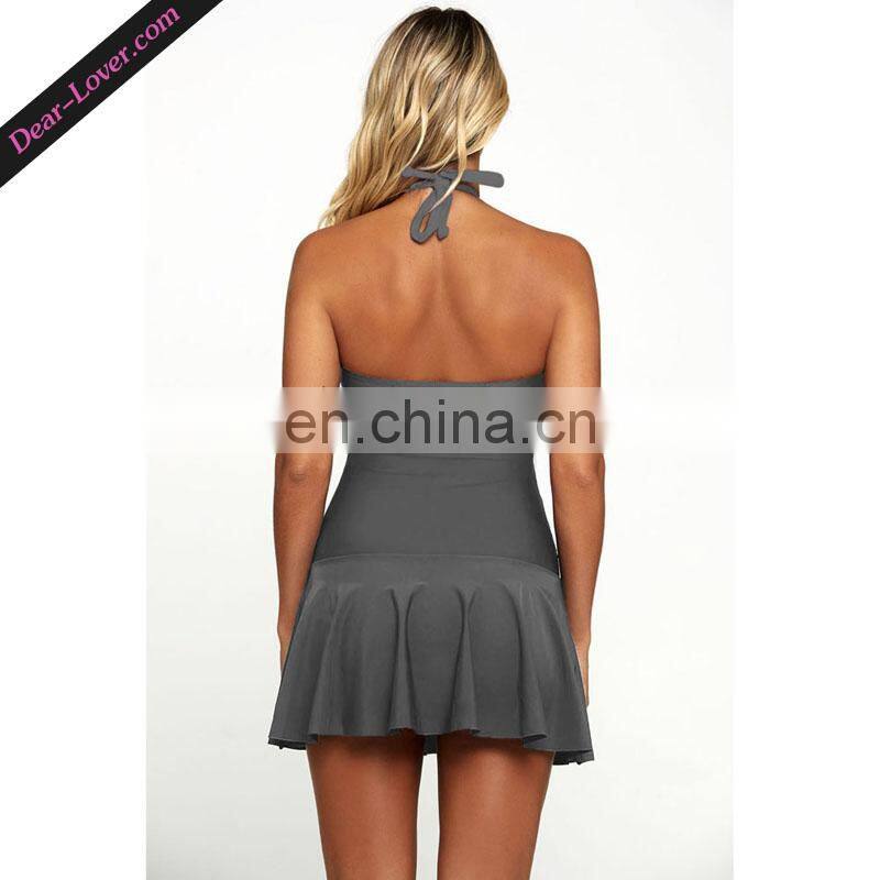 Wholesale Sexy One Piece Halter Modest Swimwear