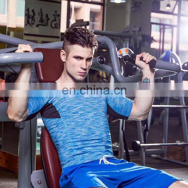 Breathable comfortable man sports tight workout exercise fitness shirt clothing