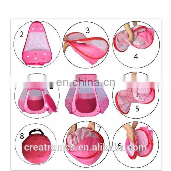 Girls Princess Large Kids Play Outdoor/Indoor Castle Design Round Shape Kid Play Tent,House Tent Princess Castle Play Tent