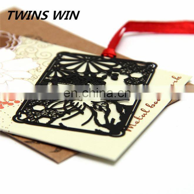 Factory price wholesale school supplies stationery china 2018 trending hot different black metal animal shapes of bookmarks