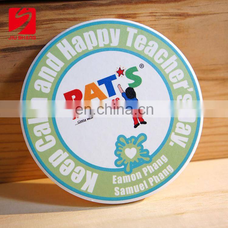 Cheap Porcelain Custom Bar Drink Silvergrey Coasters Custom For Sale