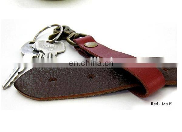 CUSTOM VINTAGE STYLE KEYRING CARABINER KEYCHAIN LEATHER