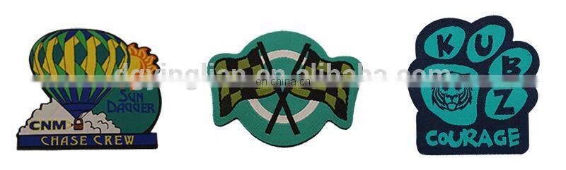customized weaving label patch woven badges