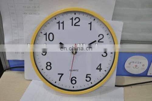 customized modern number design round wall clock