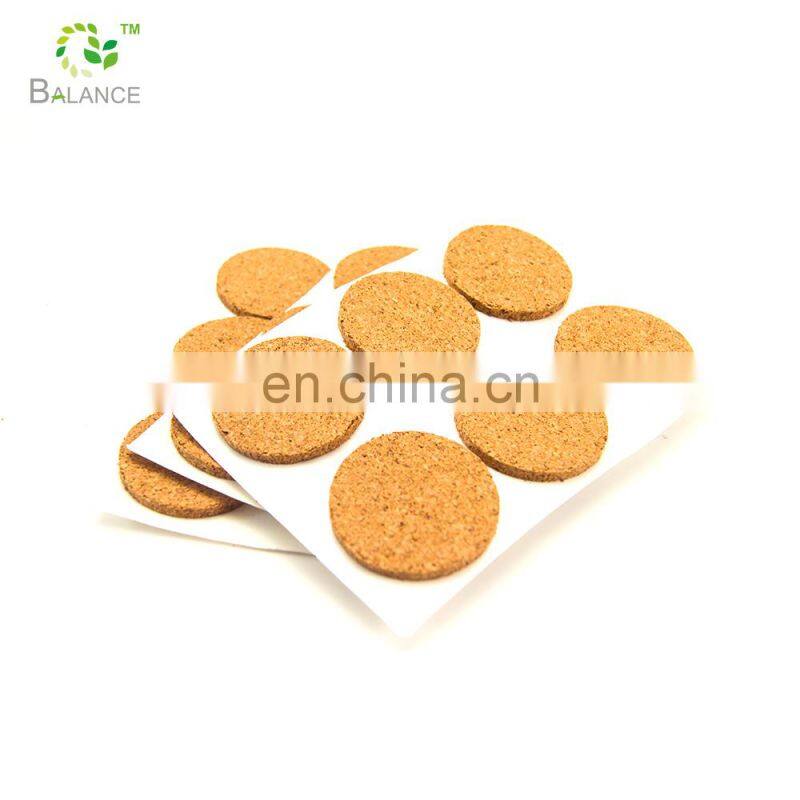 Hot sale cork board adhesive sheet pad for furniture protection