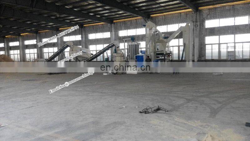 Rice husk 1-1.5Ton / Hour Rice Husk Ring Die Wood Pellet MachVertical Ring Die Pellet Mill production line