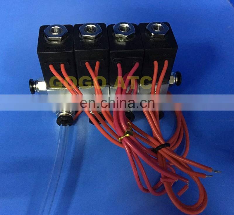 4pcs manifold valve connect pipe O.D 4mm 6mm 8mm 10mm 12mm Aluminium solenoid valve 3V1-06 AC DC 3 way direct acting valve