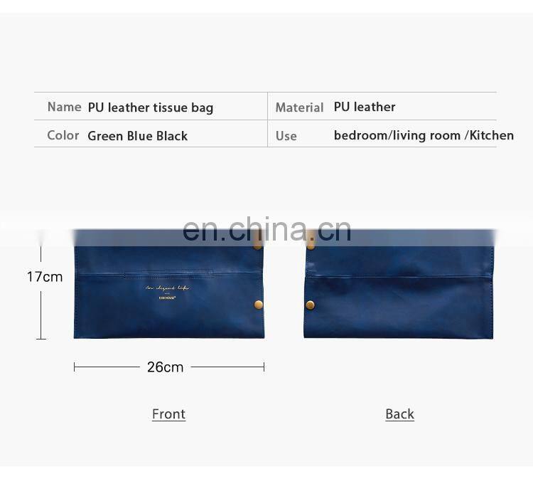 Faux leather napkin holder tissue holder tissue box