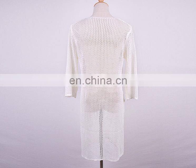 Beach Cover Up Mesh Swimwear Crochet Saida De Praia hollow Swimsuit Summer Dress Womens Lace Bathing Suit Cover-Ups pareo