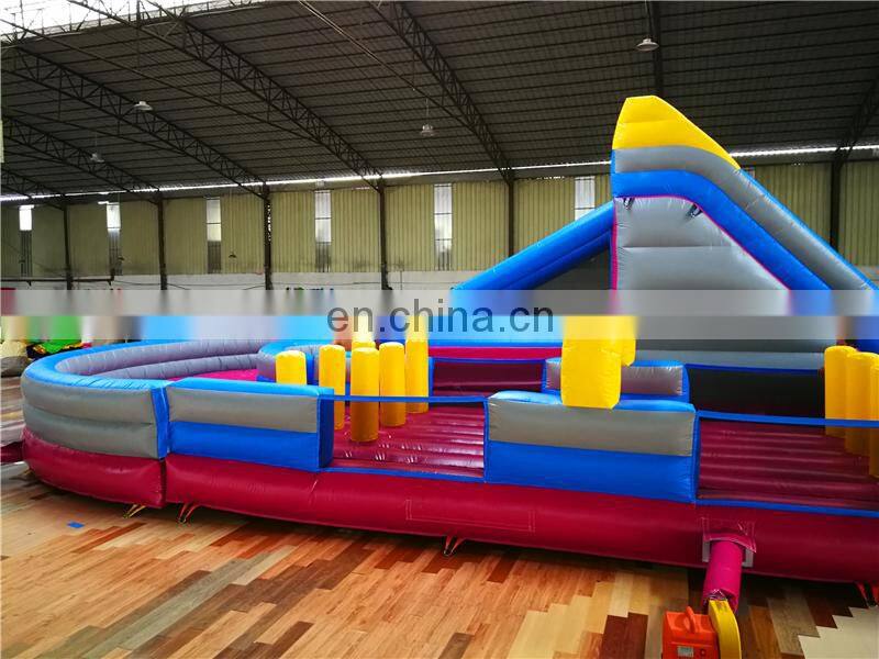 Mobile airship circle inflatable boom camp construction big obstacle course for Kids
