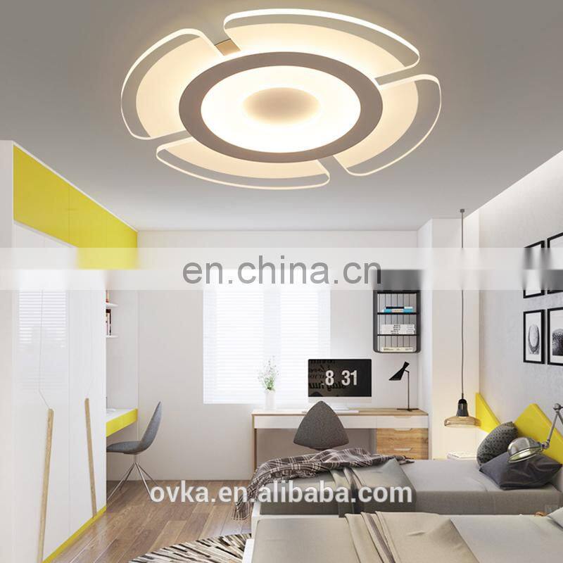 Creative acrylic round living room led ceiling light
