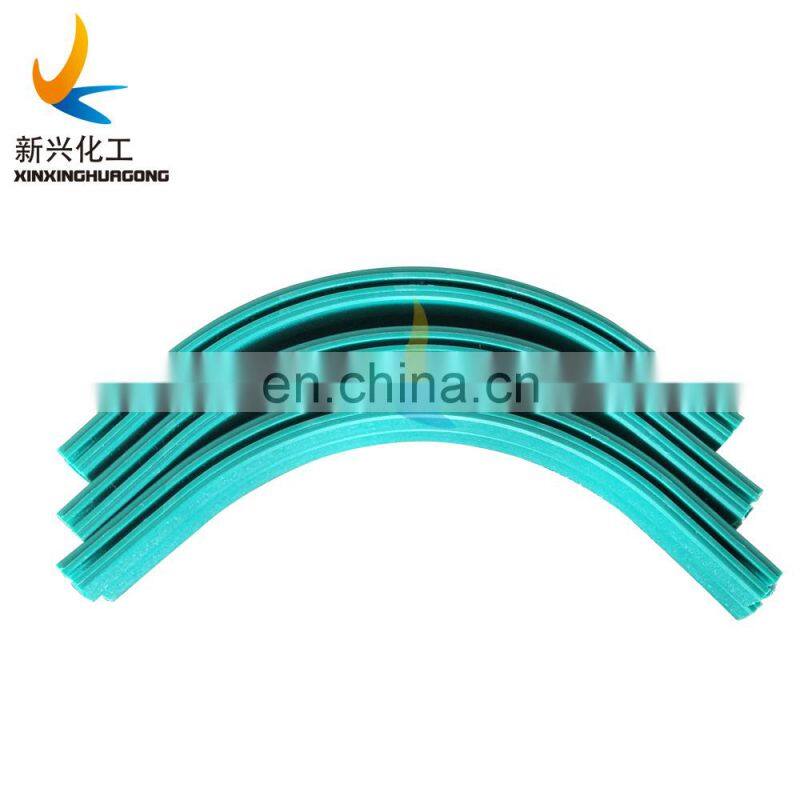 Curve UHMW-PE polyethylene plastic chain guides rail or corner track