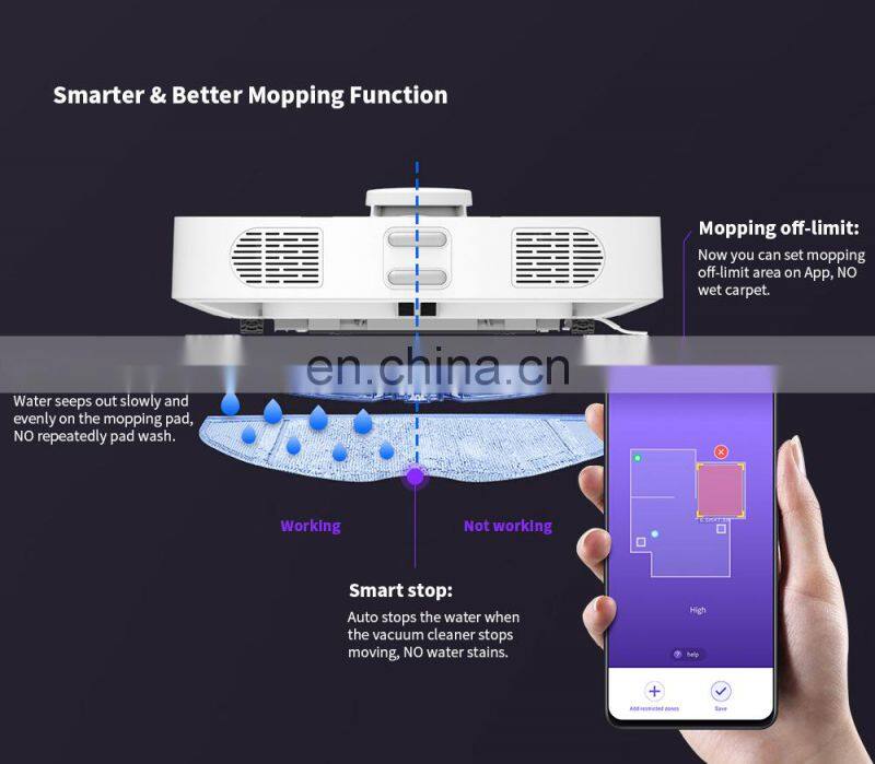 Global Version 360 S7 Home Aspirator Dust Collector 2000Pa Laser Navigation Ultra-Quiet Mooping & Sweeping Robot Vacuum Cleaner