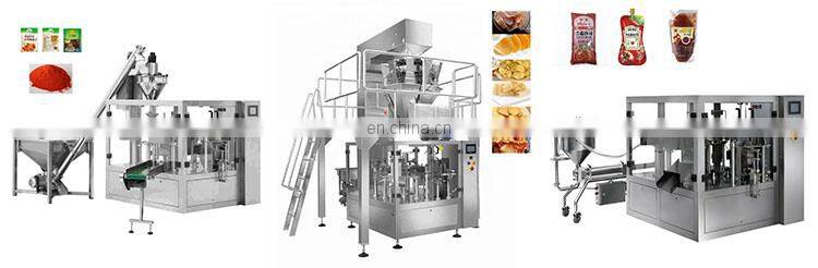 Premade Bag Food Filling Sealing Packaging Machine For Liqud Powder Solid