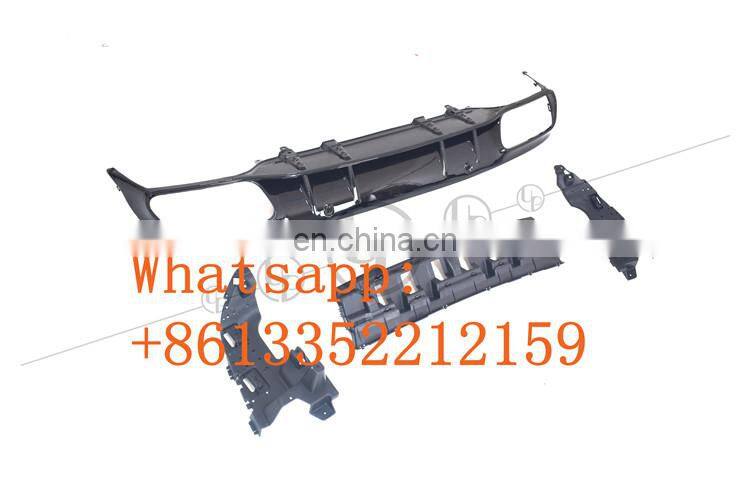2019 year W205 c63 rear diffuser fit for C class w205 c63 2 door 4 door rear diffuser with tips