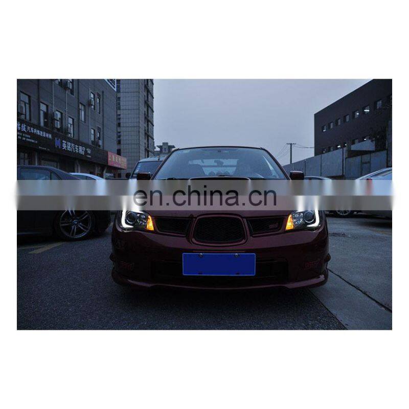 C Style DRL High bright Tuning Headlamp for 9th Subaru WRX 2005-2008