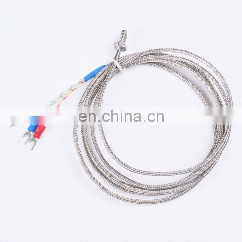 PT100 Screw Thermocouple M6 Screw PT100 Temperature Sensor PT100 Thread Thermal Resistance