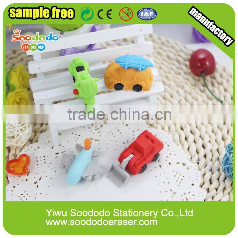 Car shaped eraser for stationery