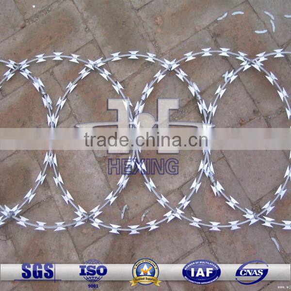 BTO-22 galvanized razor wire welded mesh fence