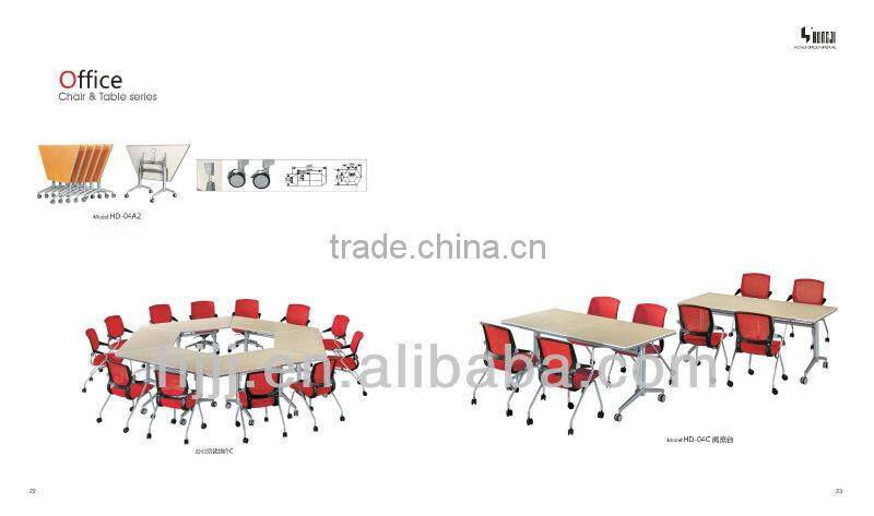 folding conference desk for commercial use S shape desk office desk