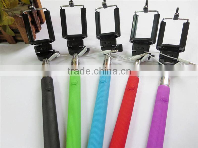 Promotional High Quality wired selfie stick monopod,waterproof monopod