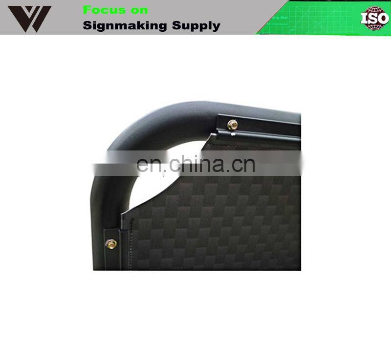 Square Pipe/Tube Frame Expandable Outdoor Cafe Barrier For Advertising Safety Breeze Barrier Advertising Banner Custom