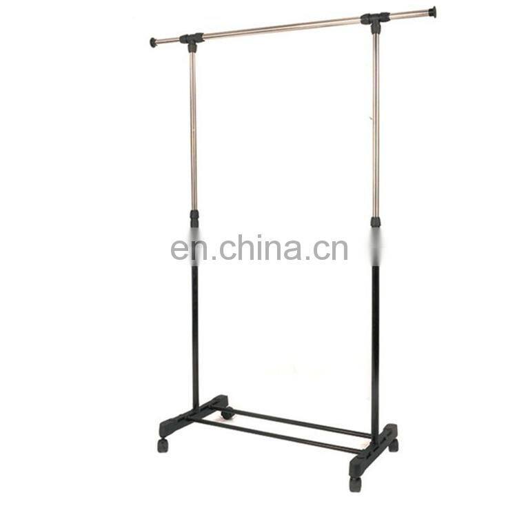 Not occupying space dormitory balcony hanger household horizontal bar stainless steel hanger