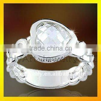 alibaba cheap wholesale gemstone inlaid 925 sterling silver engagement ring for women