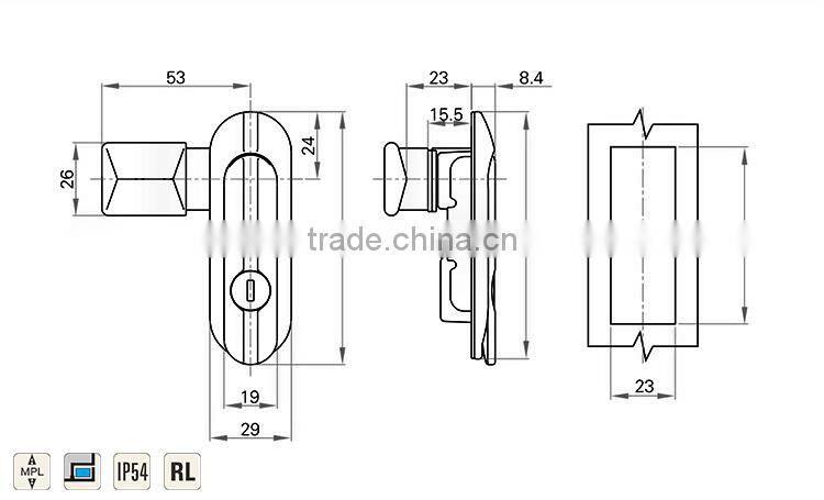 High Reliable Flei brand Cabinet Locker Lock