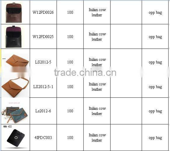 For Ipad case Bag with Italian craft-For ipad radiation protection leather case