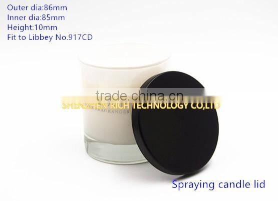 86mm Black nickle plating candle lid
