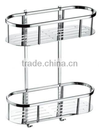 Stainless steel bath corner shelf, stainless steel single tier corner rack, 725