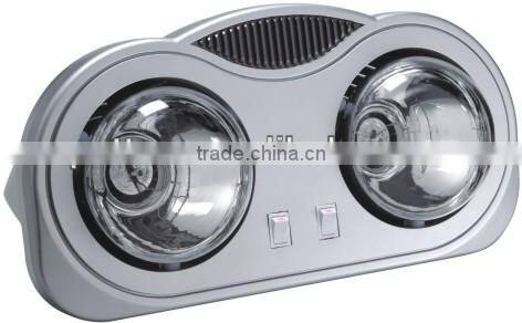 Wall Mounted mini bathroom heater lingpu AO-HB03 /3 in 1 functions/infrared lamp heater/light/fan