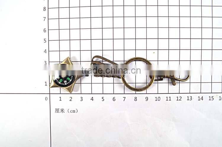 Factory direct sales custom metal compass keychain