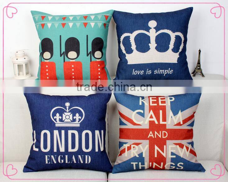 European and American style pillow, cotton and linen cushion for leaning on, restoring ancient ways to figure custom