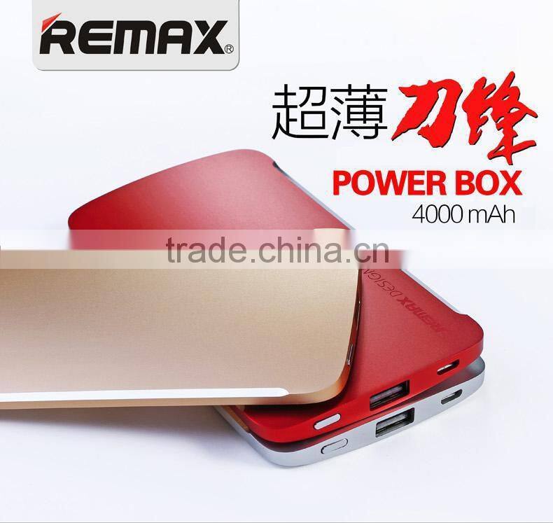 Remax Ultra Thin Portable power bank 4000mah