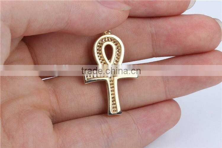 2016 hip hop 925 silver zircon men pendant wholesale cross pendant