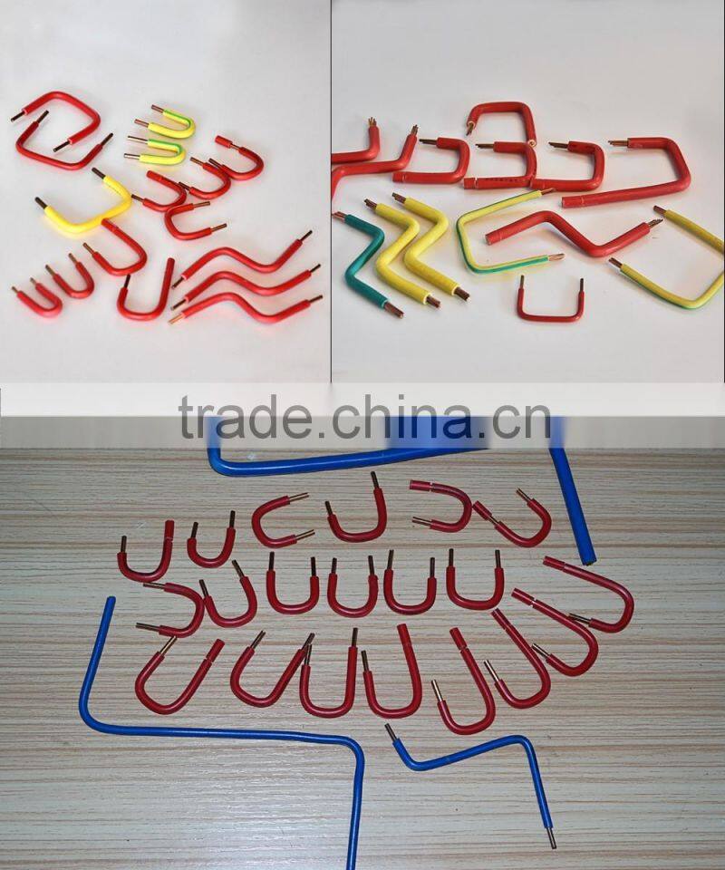 Automatic cable wire cutting stripping bending machine