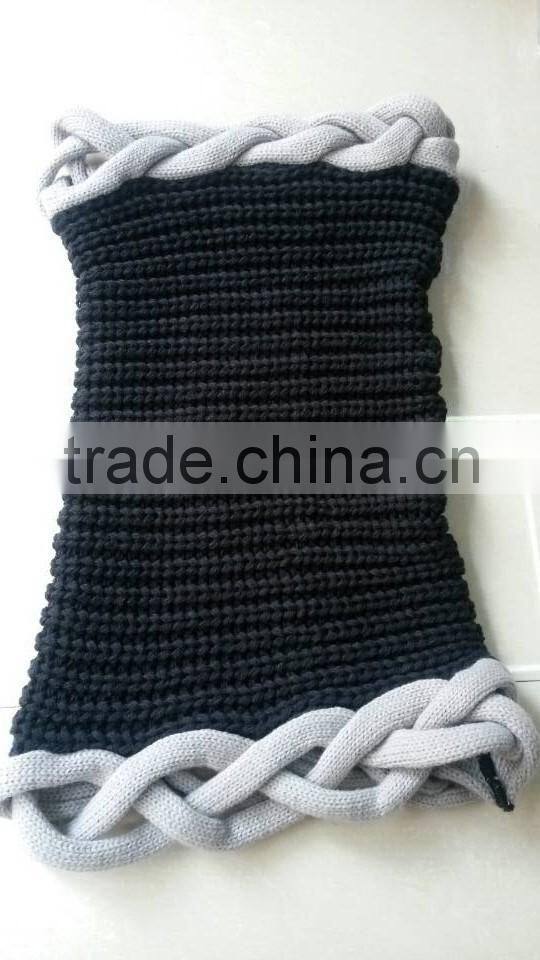 New Arrival Thick Warm Keeping Knitting Twisted Circle Loop Scarf Fashion