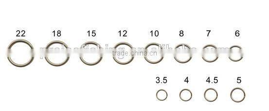 Fishing tackle accessories round edge Split Rings for Blank Lures Crankbait Hard Bait Double Loop Quick change Round O rig