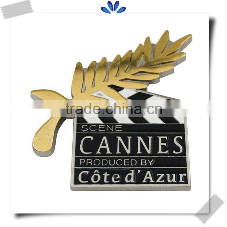 Popular classic souvenirs stamping badge,custom metal pin badges