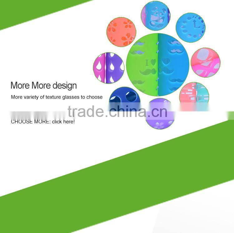 fashion custom glass bottle custom shape/ special shape glass water bottle