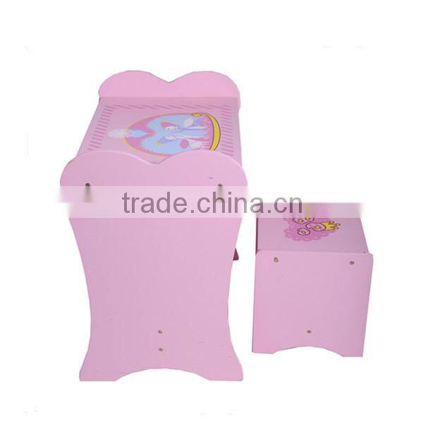 Wooden Assemble Study Table and Chair for Children Study