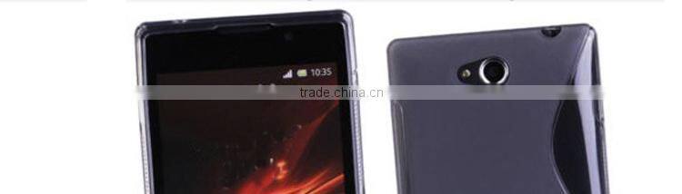 S-Line Flexible Soft Gel Tpu Silicone Skin Back Case Cover For Sony Xperia C3 D2533 tpu mobile phone case for sony xperia c3